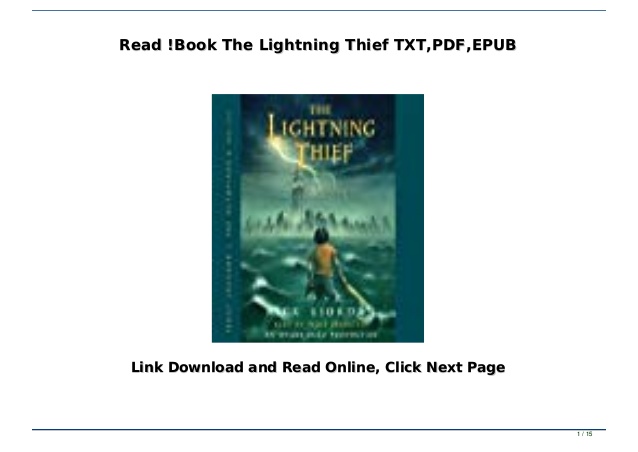 the lightning thief pdf